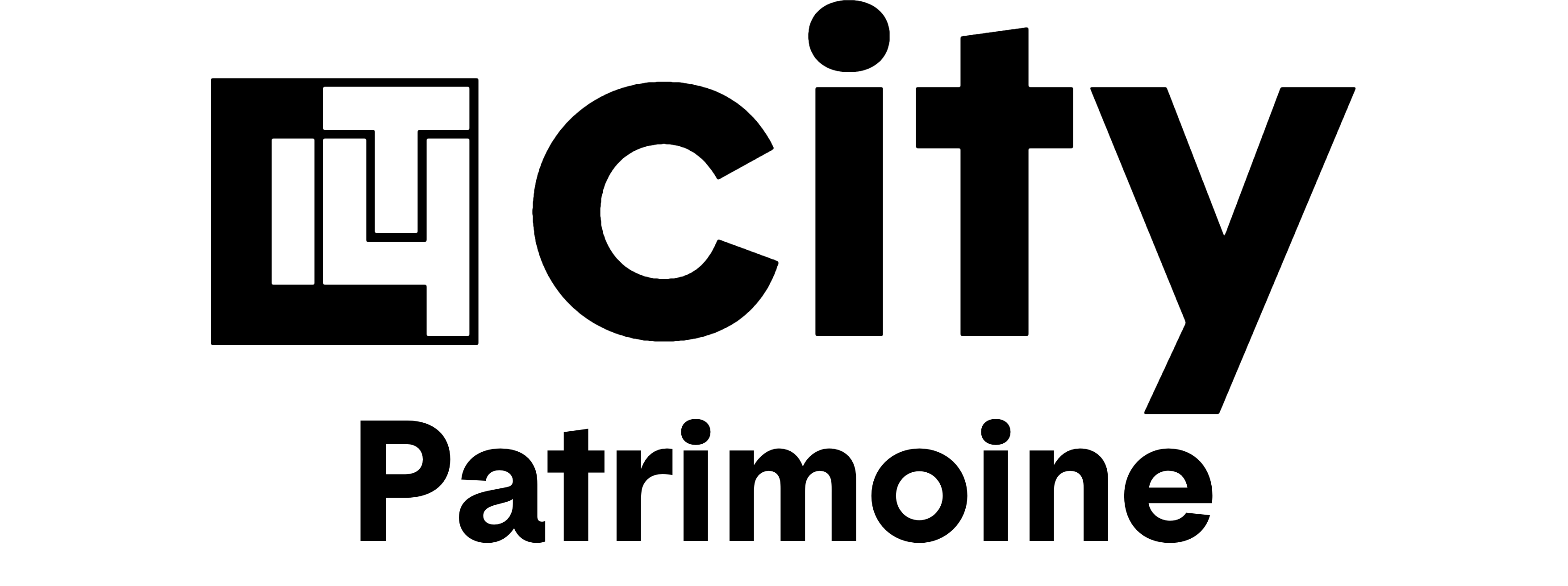 logo city patrimoine black